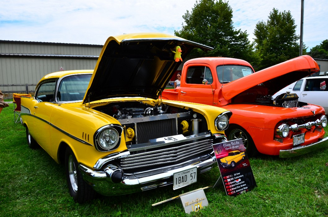 1957 Chevy Bel Air Sport Coupe in Yellow