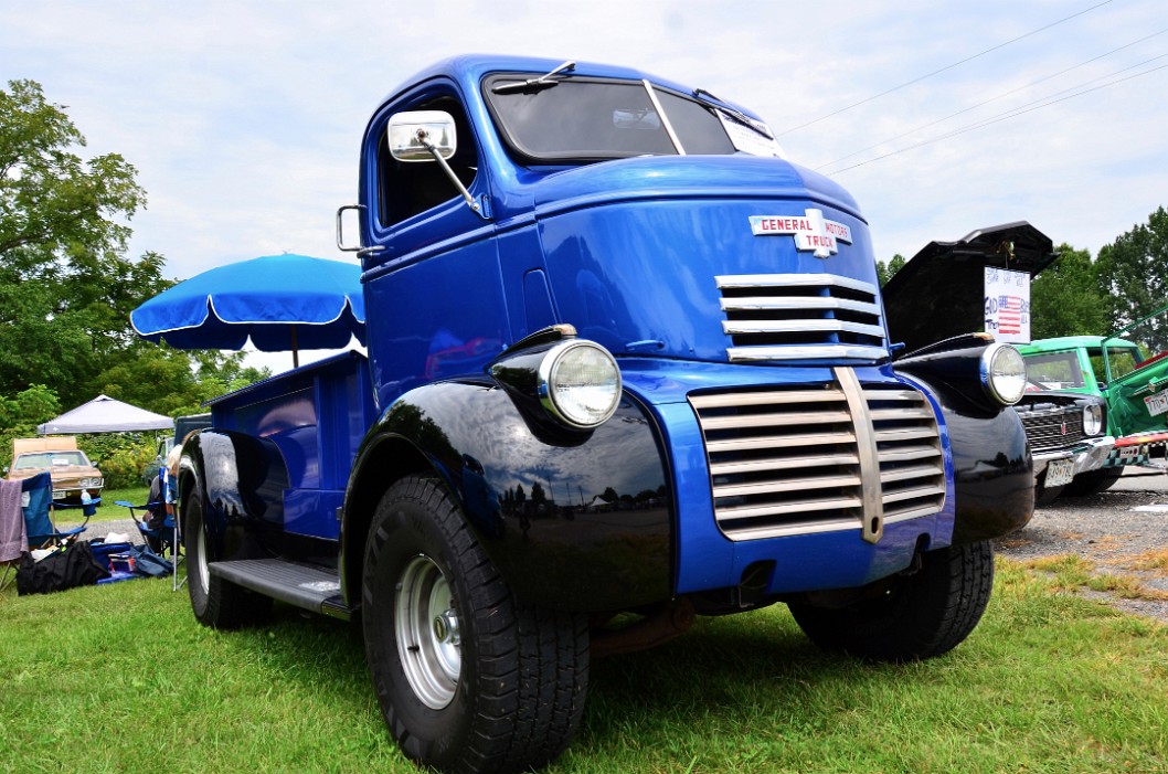 Big Blue GMC COE Truck