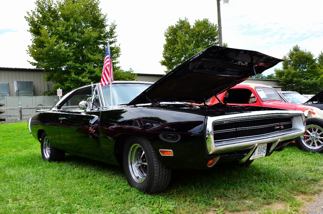 1970 Dodge Charger RT With a Flag