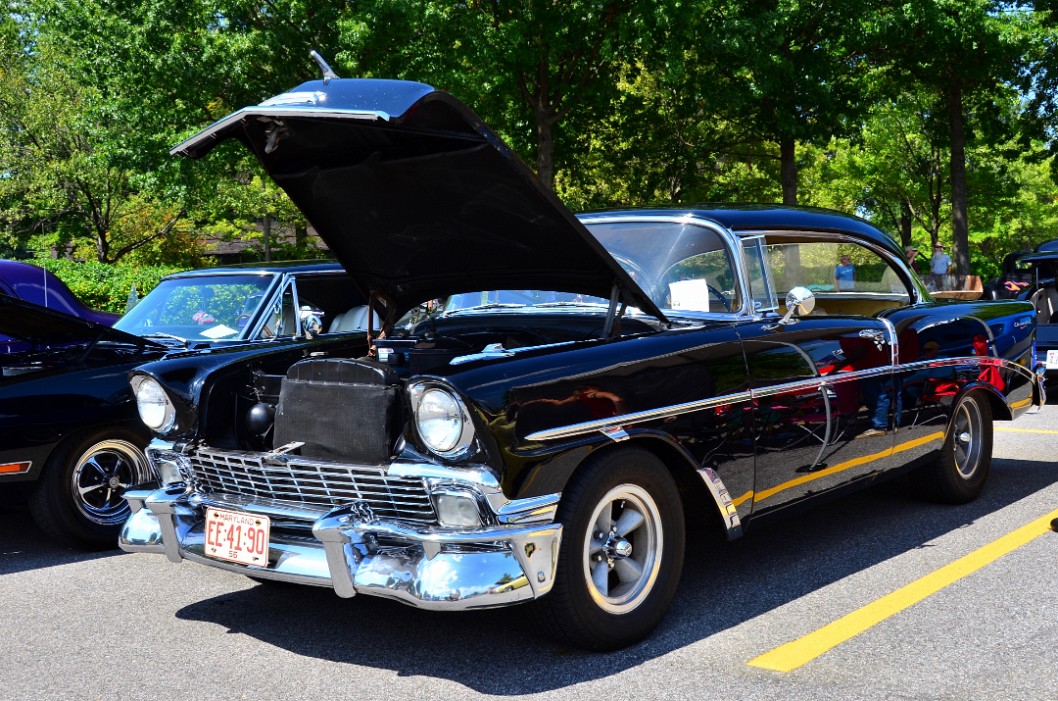 1956 Chevy 210 Hardtop in Black and Silver