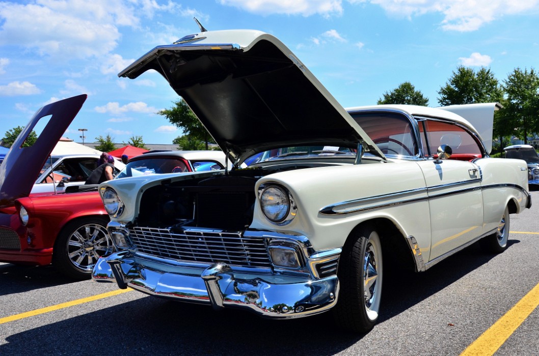 1956 Chevy Bel Air in Creamy White