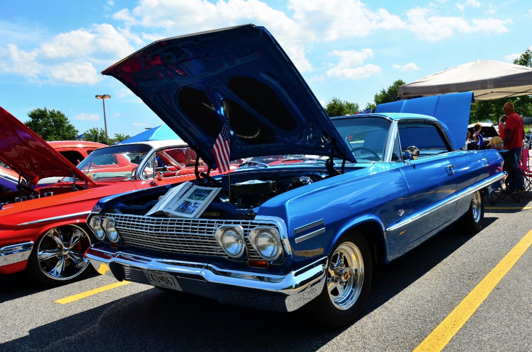 1963 Chevy Impala in Solid Blue