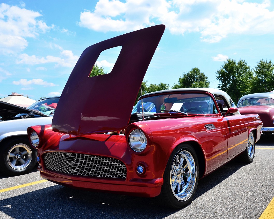 1956 Ford Thunderbird in Sleek Red