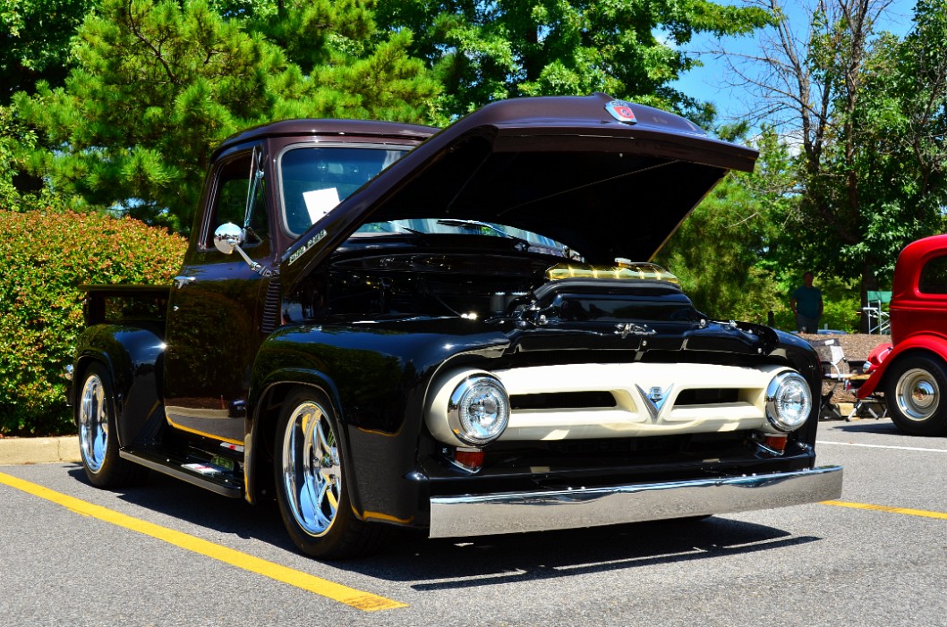 Dark Ford F-100 Pickup Truck