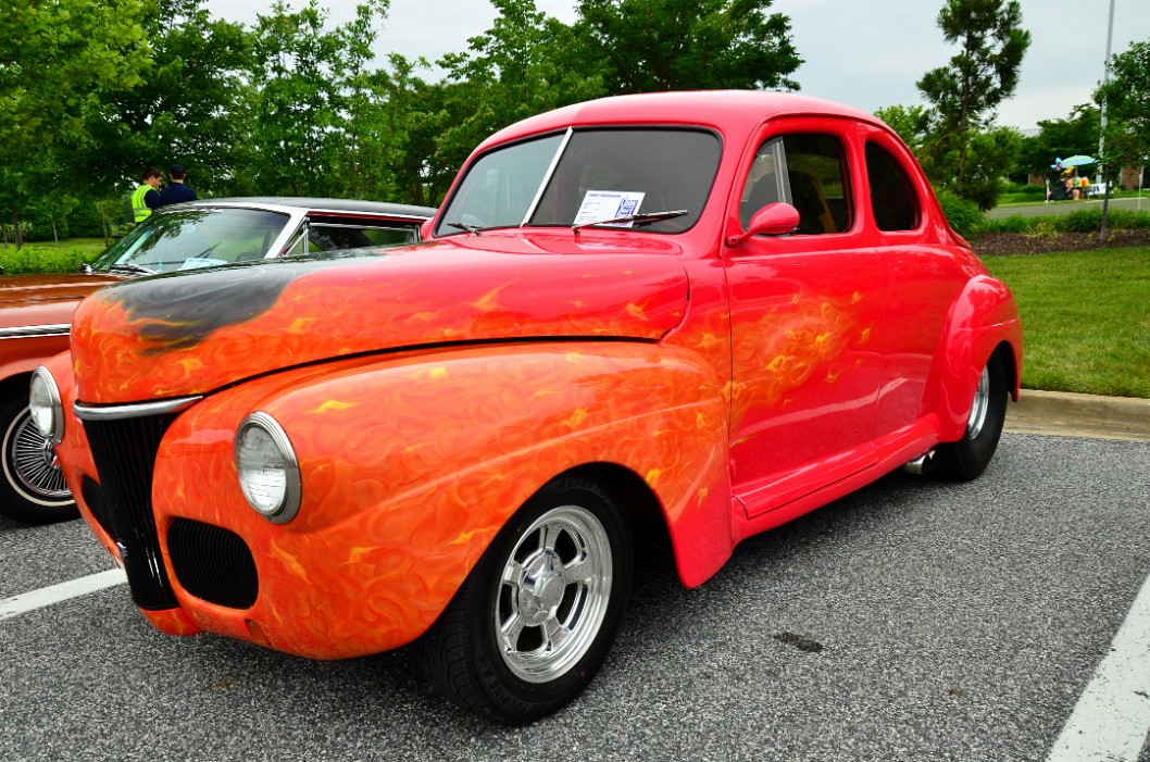 1941 Ford Coupe With Badass Flame Graphics 1941 Ford Coupe With Badass Flame Graphics