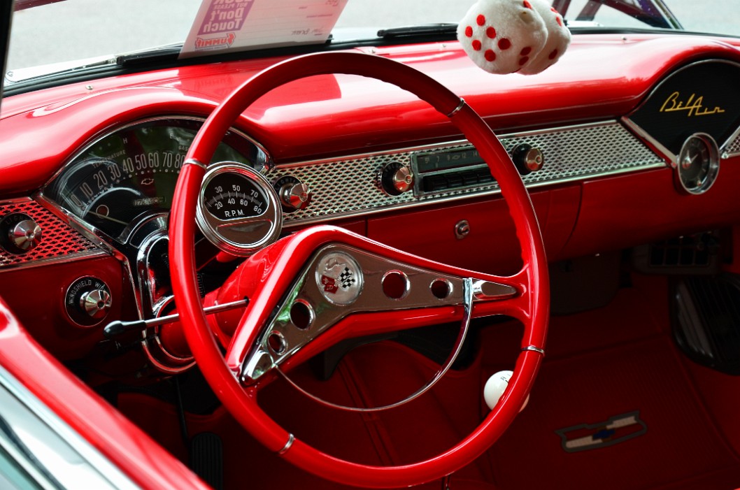 Red Interior of the Belair Red Interior of the Belair