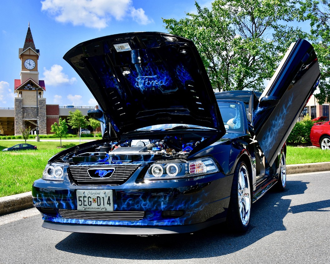 2003 Mustang GT Wreathed in Blue Flames