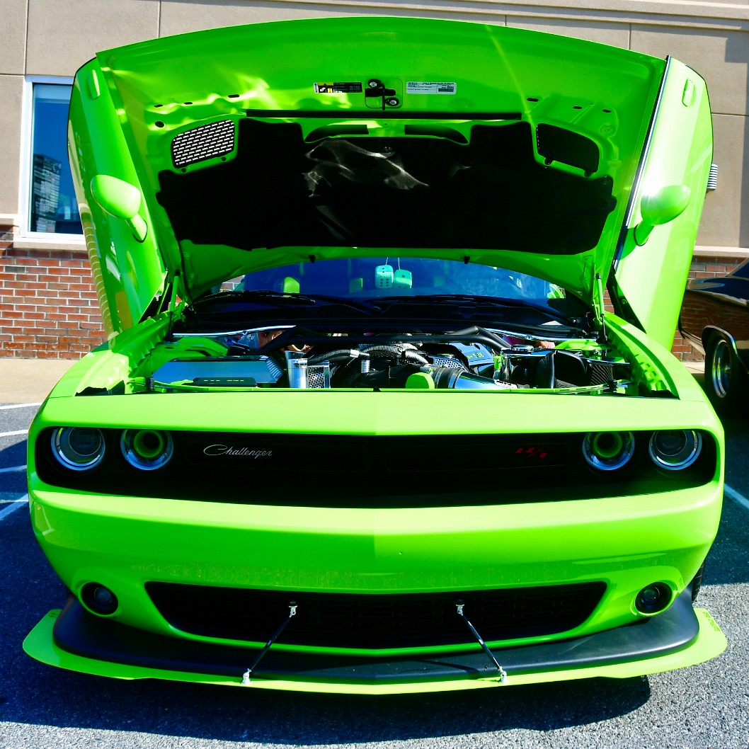 Challenger With the Hood Up