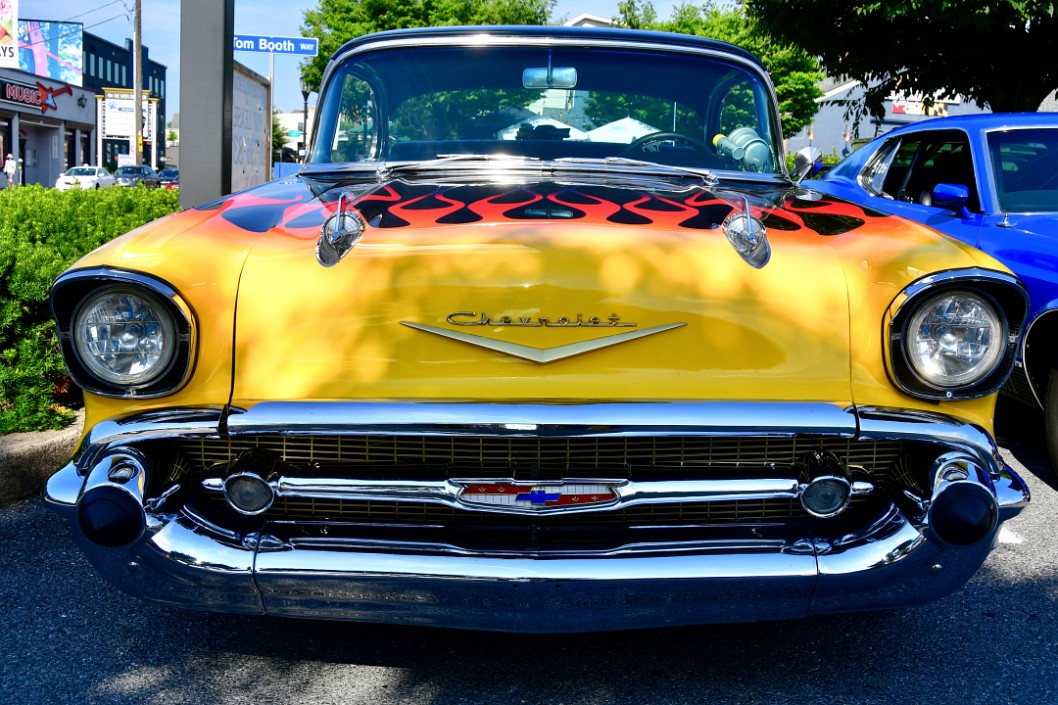 Head-On With the Flaming Bel Air