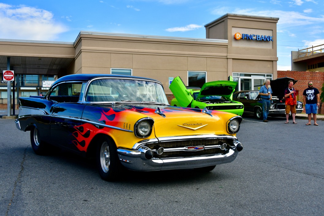 Powerful 1957 Chevy Bel Air With Flames