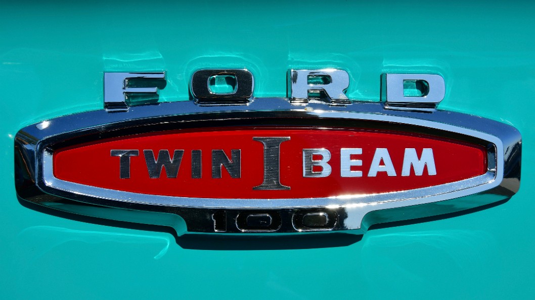 Twin I Beam Shown on Red