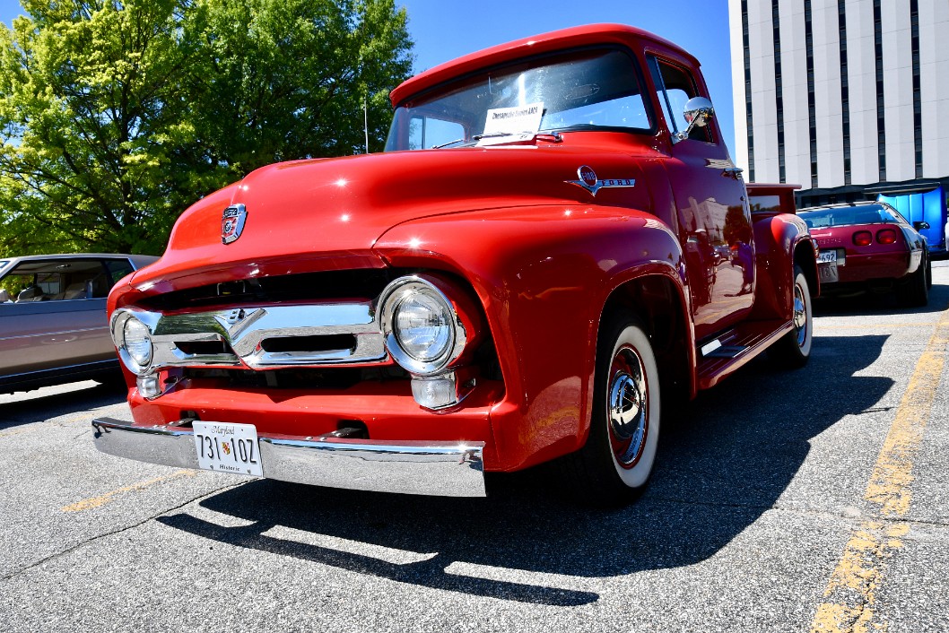 1956 Ford F-100 in Bright Red