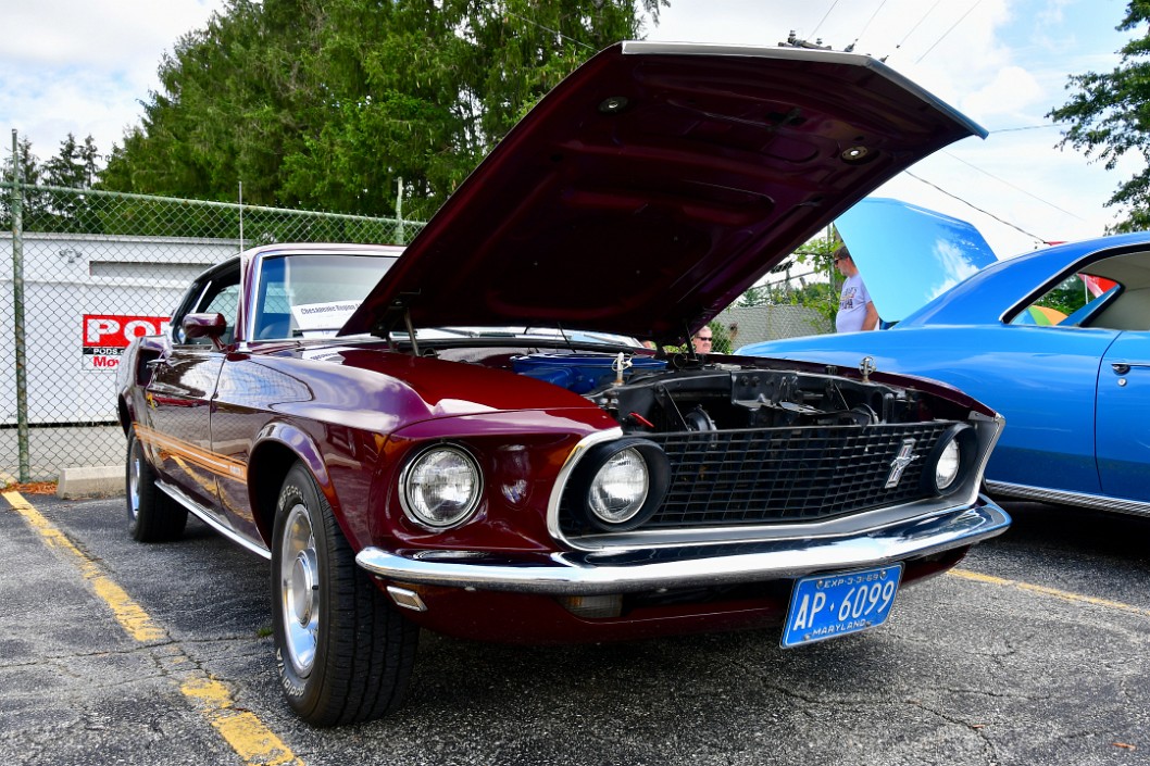 1969 Ford Mustang Mach 1 In Deep Red and Orange