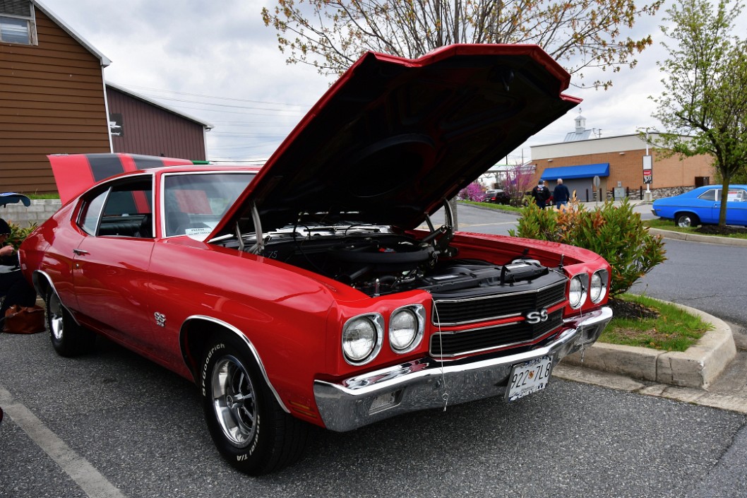 1970 Chevy Chevelle SS 396 in Cranberry Red With Big Black Stripes