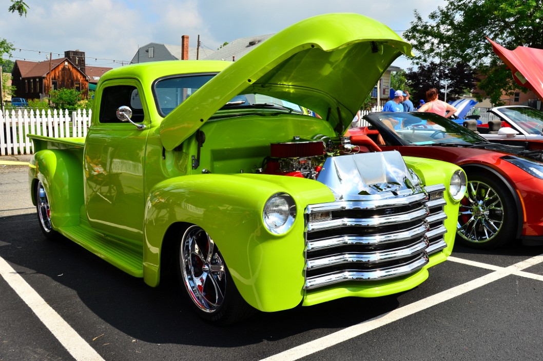1947 Chevy 3100 Pickup Truck in Dayglo Green 1947 Chevy 3100 Pickup Truck in Dayglo Green