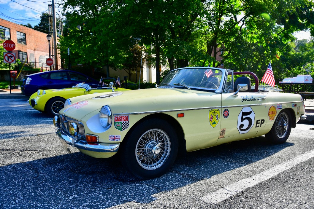 Light Yellow MG Decorated for Racing