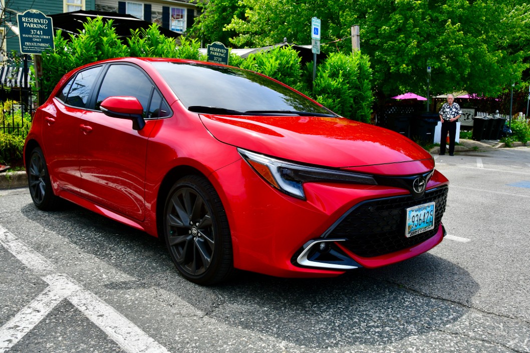 Toyota Corolla XSE in Hot Red