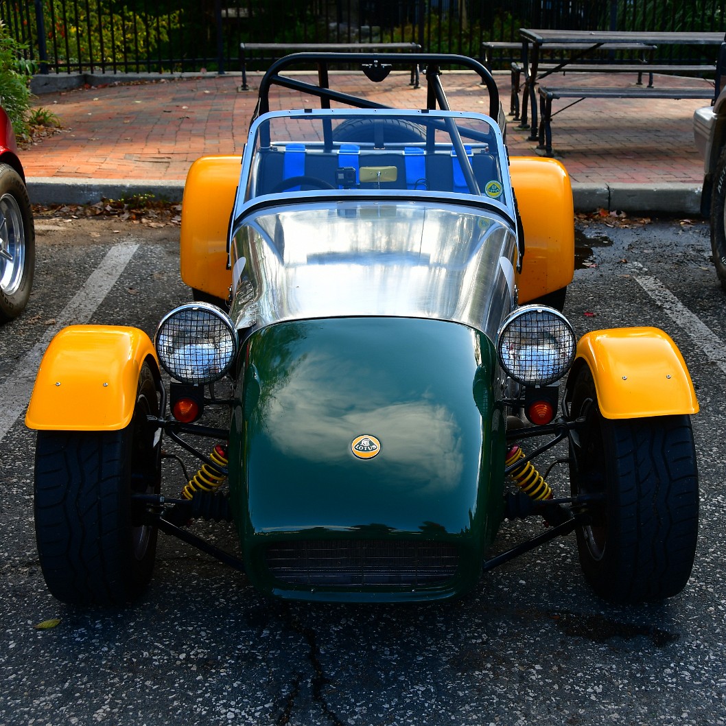 Lotus 7 in Green and Yellow