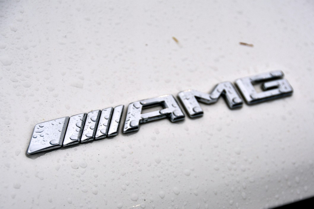 AMG Badge in the Wet