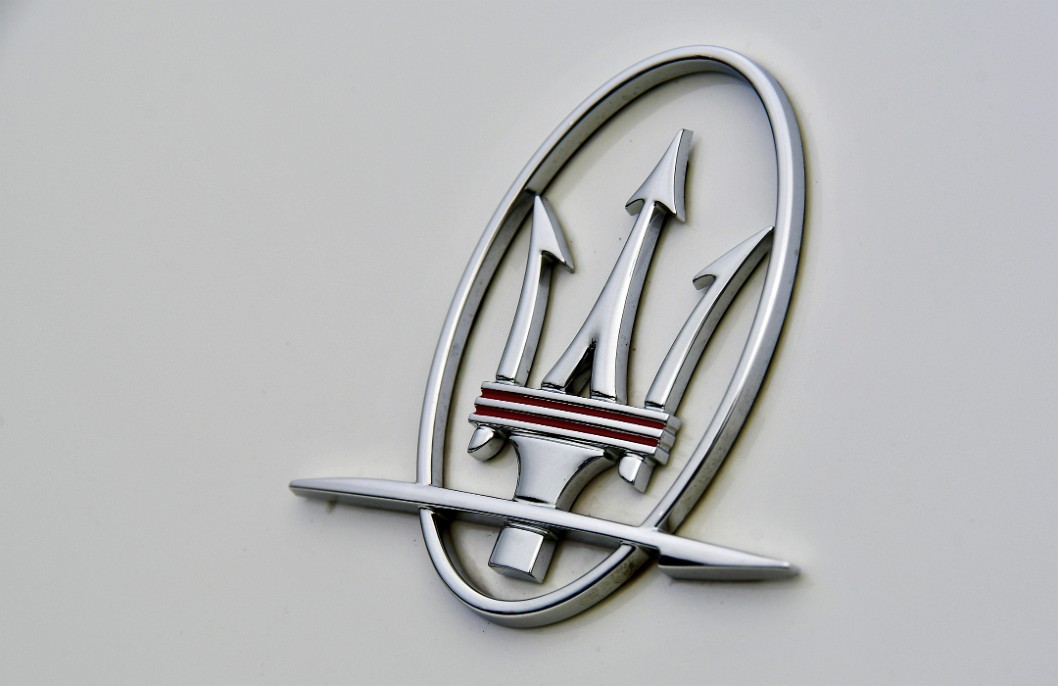 Angled Maserati Badge