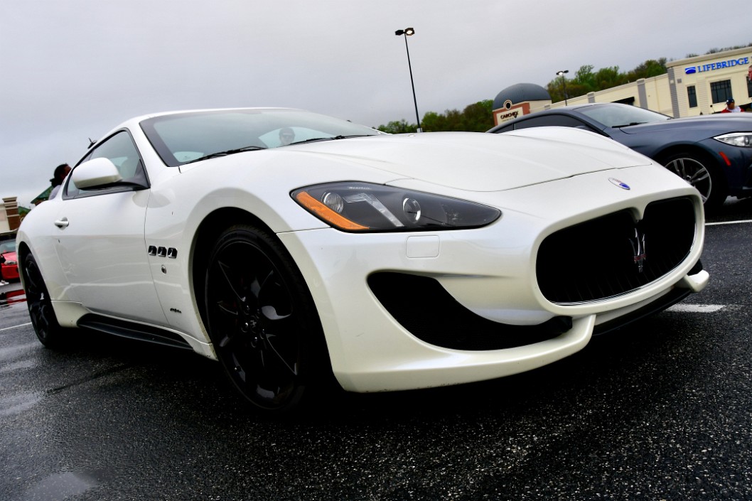 Getting Low on the White Maserati
