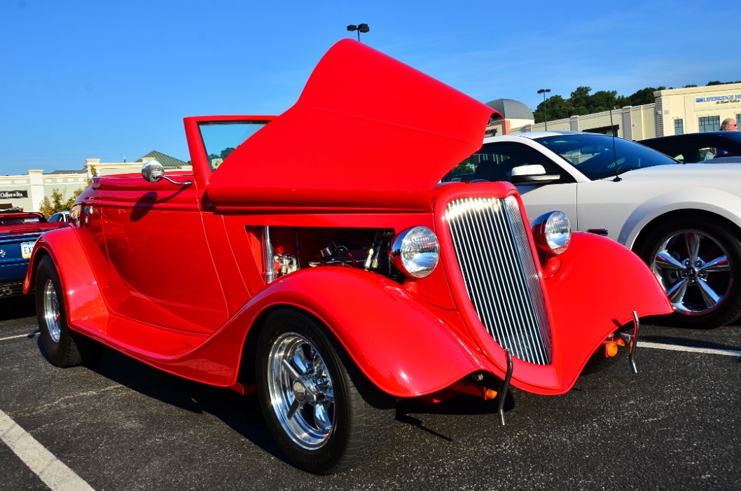 Ford Hot Rod in Bright Red Ford Hot Rod in Bright Red