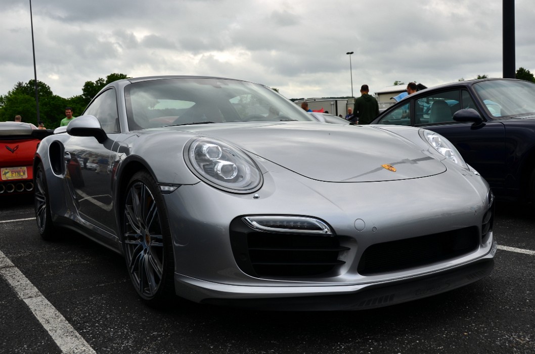 Grey Porsche Under a Grey Sky