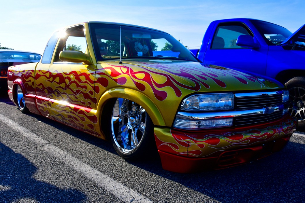 Gorgeous Flaming 2000 Chevy S-10 Flakenstein