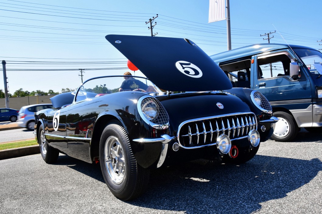 1954 Chevy Corvette in Black With a Speed Racer 5