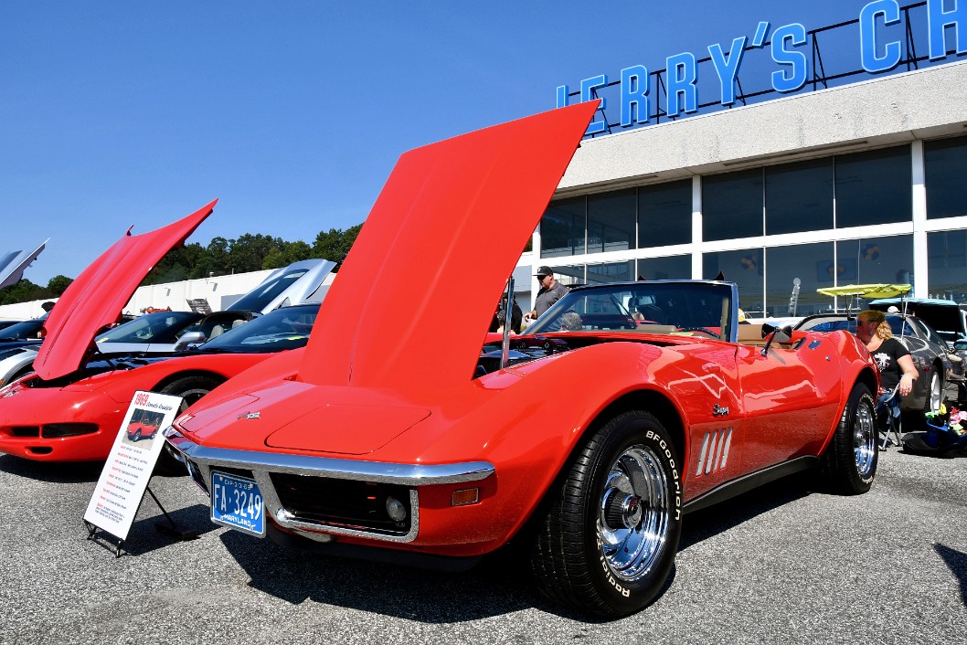 1969 Chevy Corvette Roadster in Monza Red