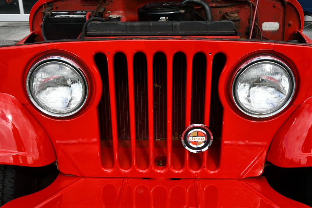 Jeep Face in Red