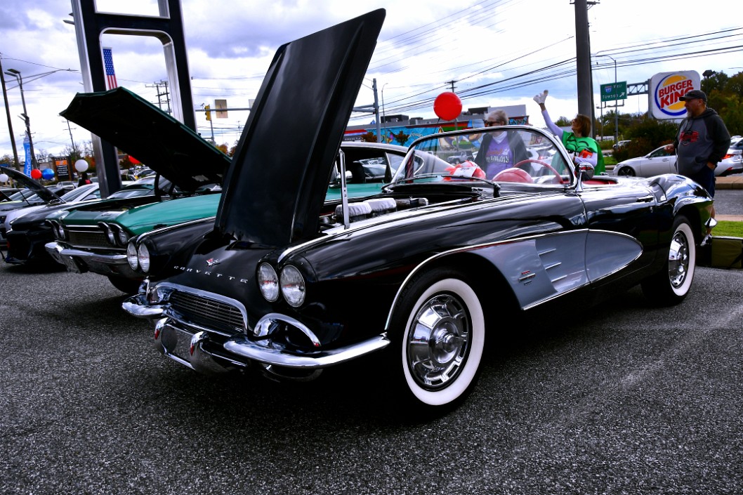 1961 Chevy Corvette Convertible in Black and Grey