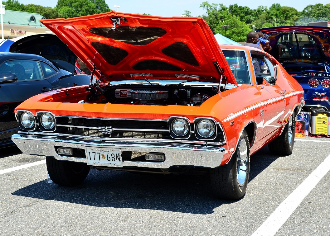 Orange and Striped Chevy Chevelle Orange and Striped Chevy Chevelle