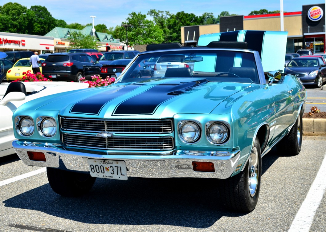 Sleek Chevy Chevelle in Teal Sleek Chevy Chevelle in Teal