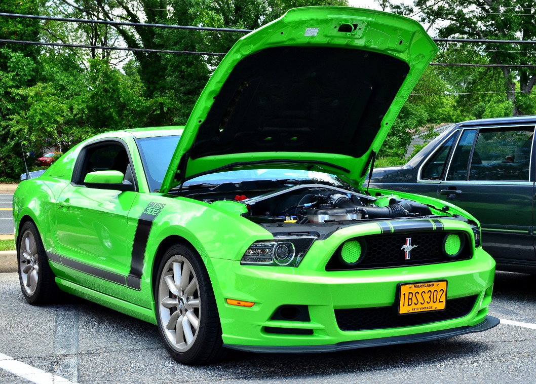 Glowing Green Mustang Boss Glowing Green Mustang Boss