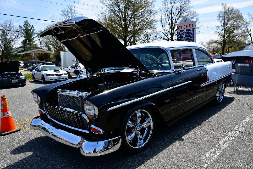 1955 Black and White Chevy Bel Air