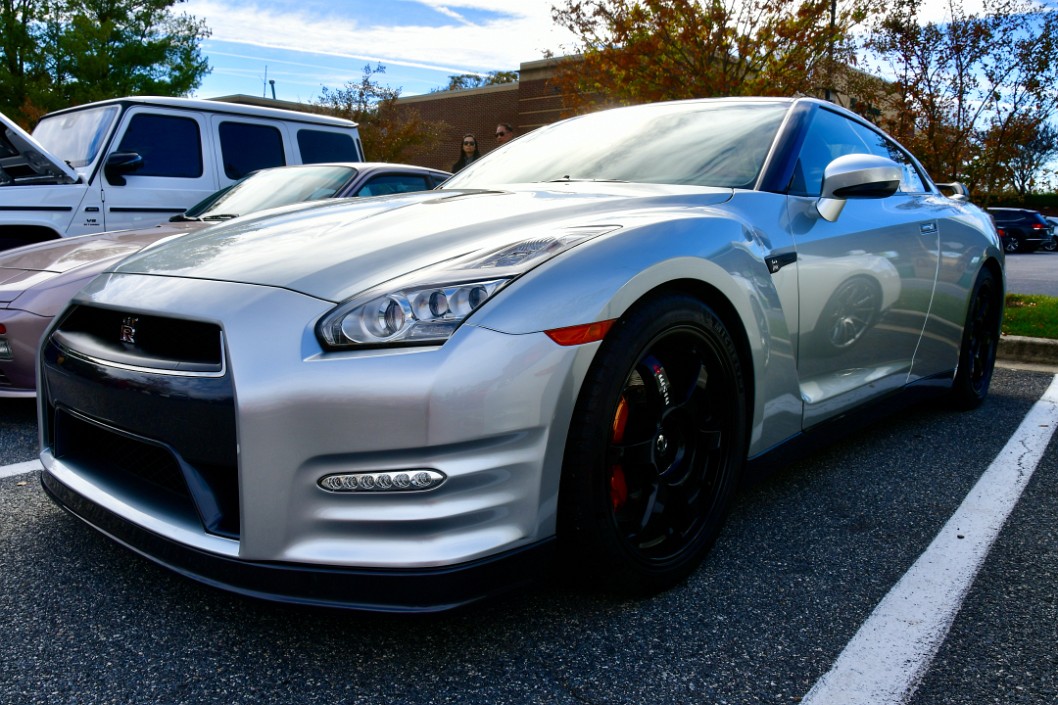 Silver Nissan GT-R