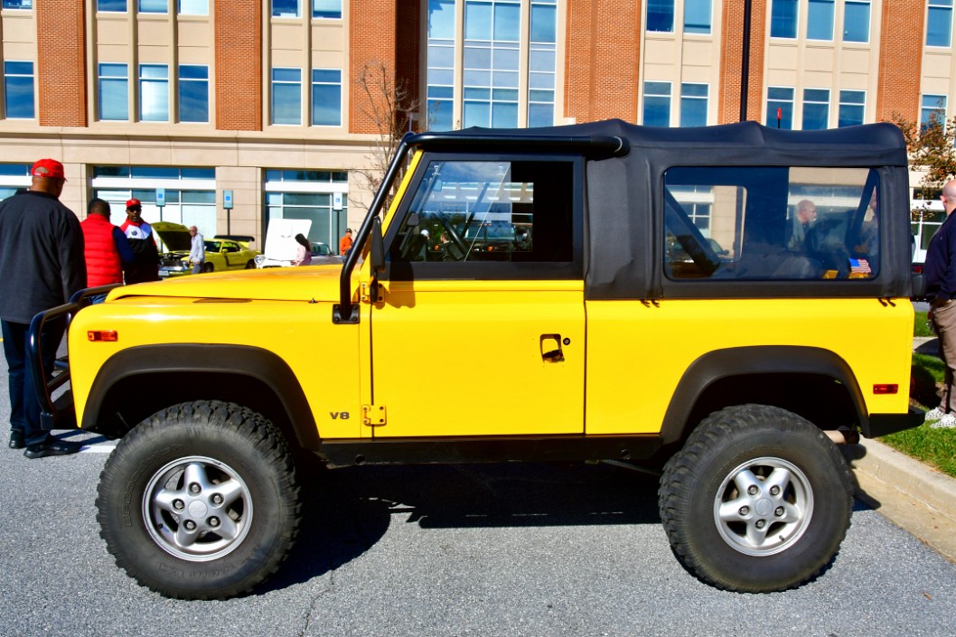 Nice Yellow Land Rover Defender