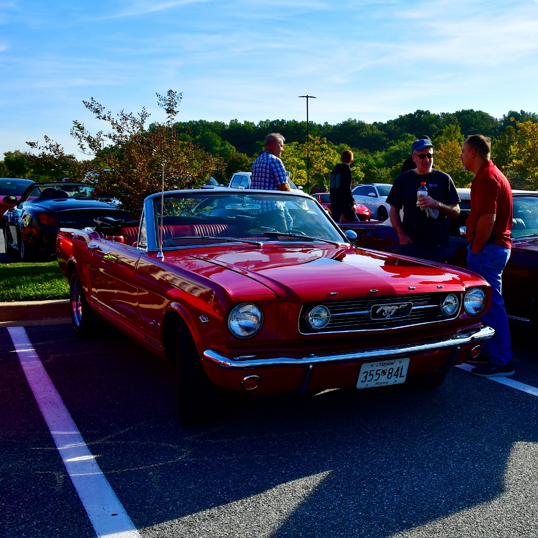 Candy Apple Red Mustang Convertible