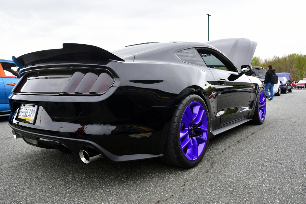 Rear Side View on a 2015 Ford Mustang GT