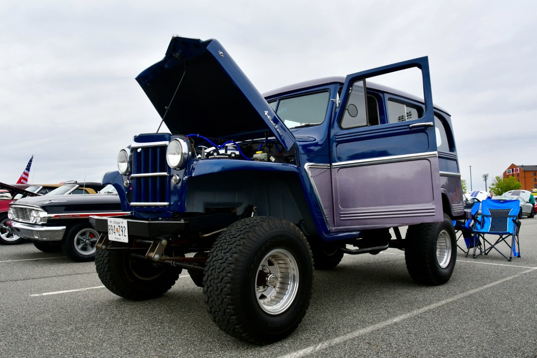1951 Willys Wagon in Blue and Grey
