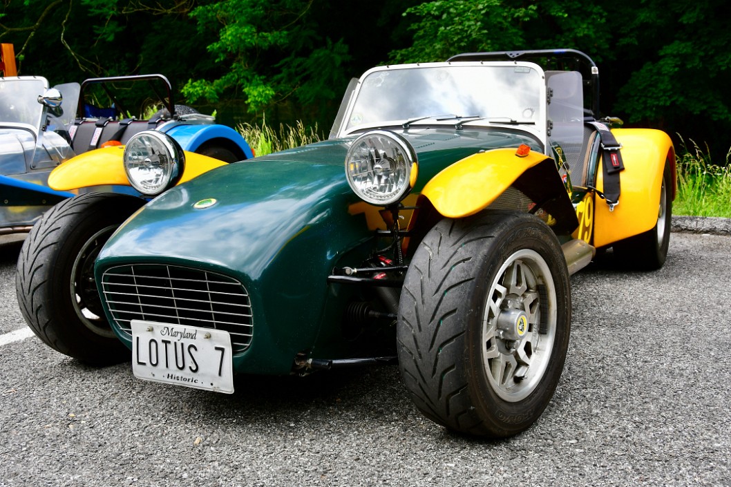Lotus 7 in Green and Yellow