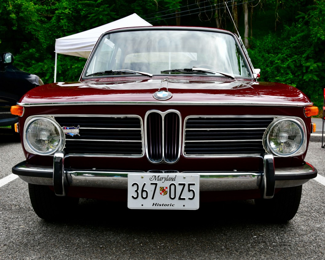 Face to Face With a 1972 BMW 2002 in Deep Red