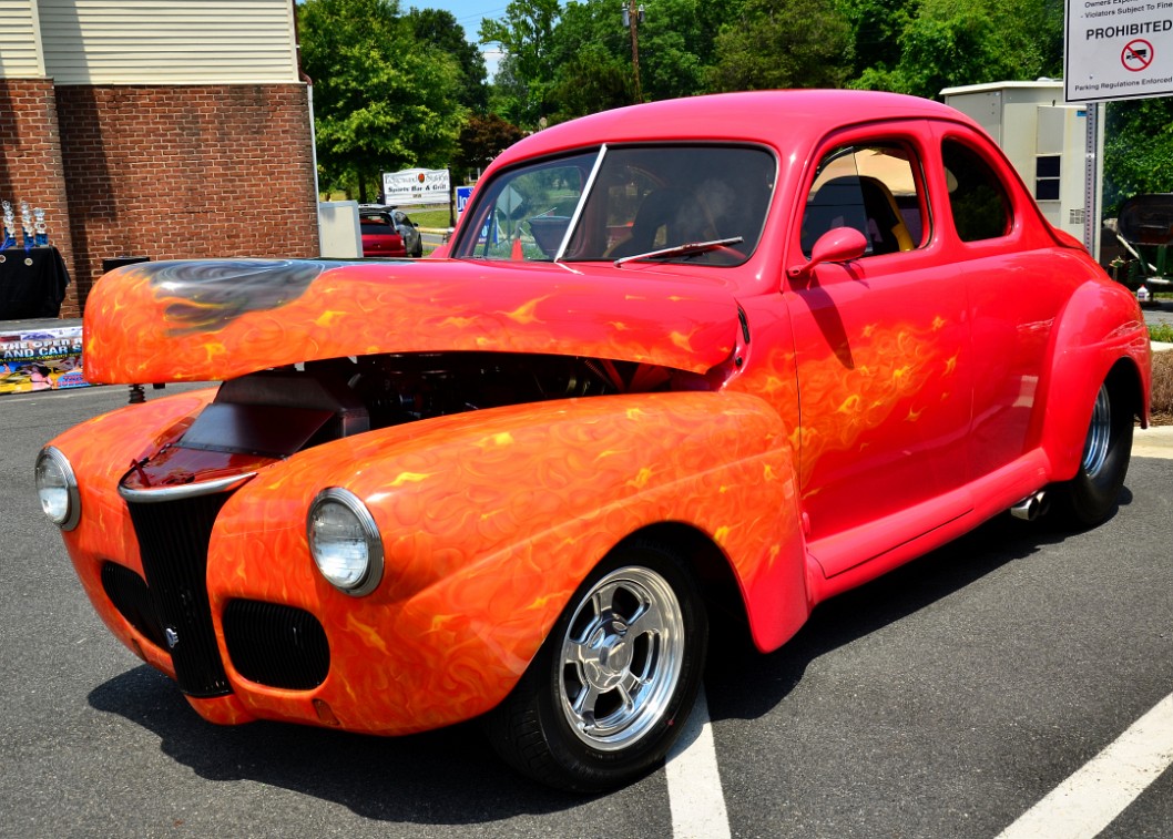 Flaming 1941 Ford Coupe Flaming 1941 Ford Coupe