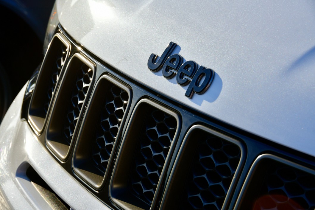 Jeep Badge in the Evening Sun