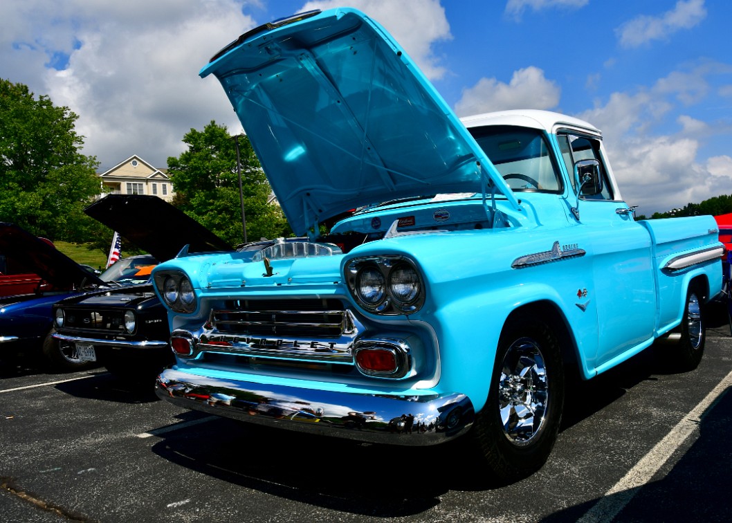 That Sky Blue 1958 Chevy Pickup Truck
