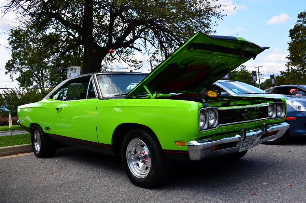 1969 Plymouth GTX in Bright Dayglo Green