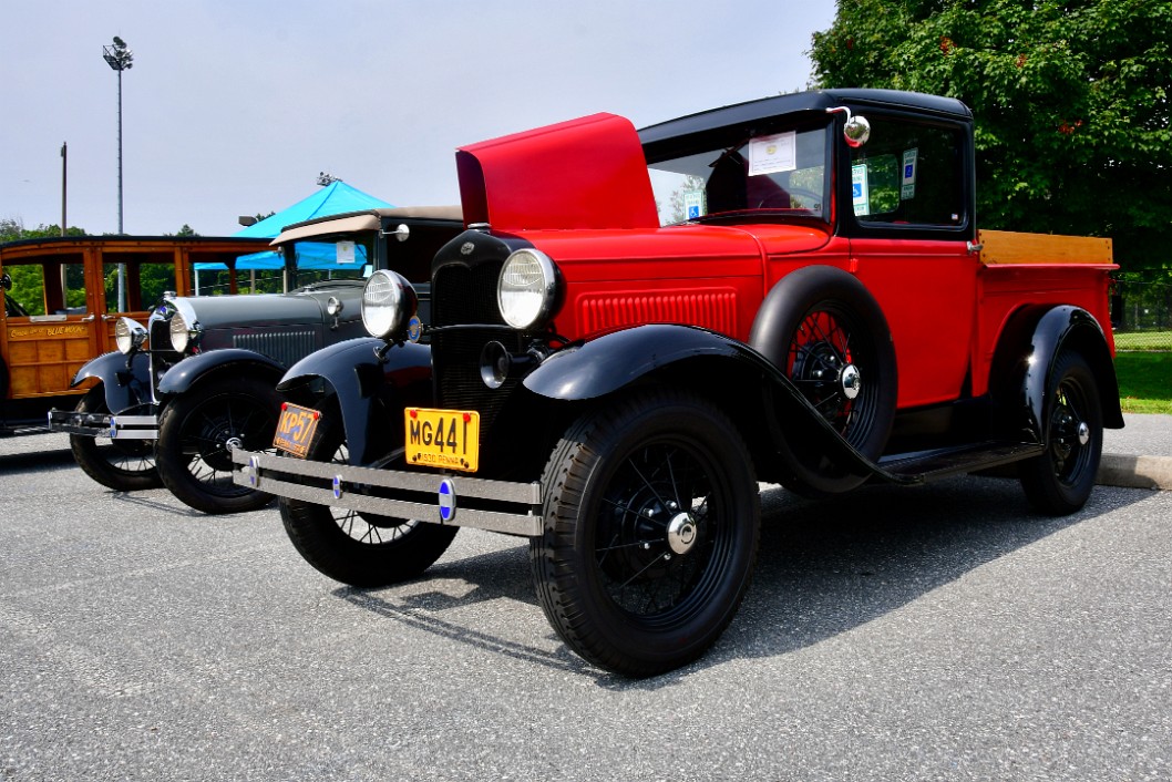 1931 Ford Model A Pickup in Red and Black