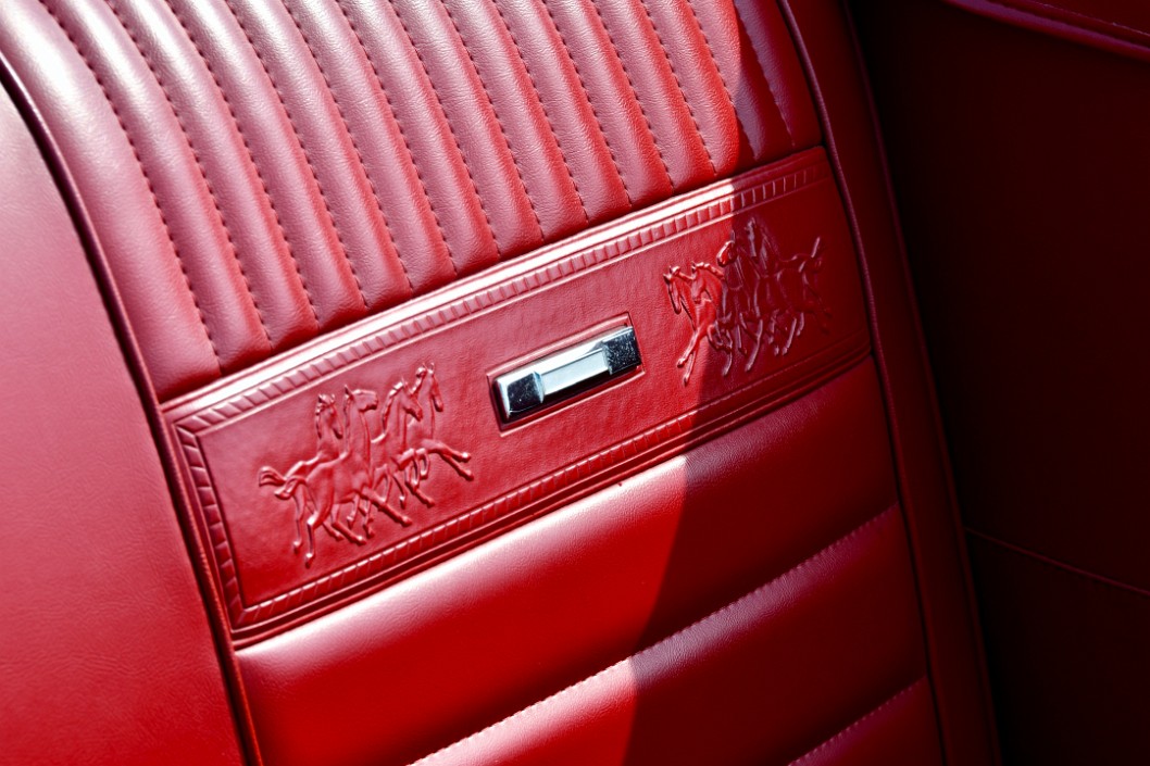 Red Horses on the Mustang Seats