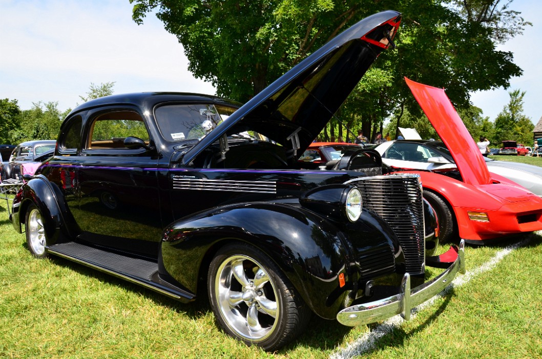 1939 Chevy Coupe With a Bright Purple Stripe 1939 Chevy Coupe With a Bright Purple Stripe